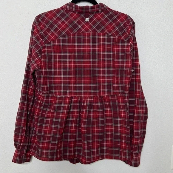 Athleta snap front western Long Sleeve Shirt, Tunic Length size Large - Picture 2 of 4